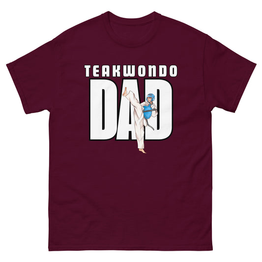Taekwondo Dad Classic Tee unisex-classic-tee-maroon