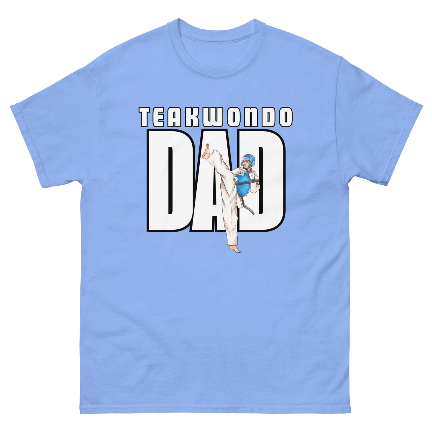 Taekwondo_Dad_unisex-classic-tee-carolina-blue