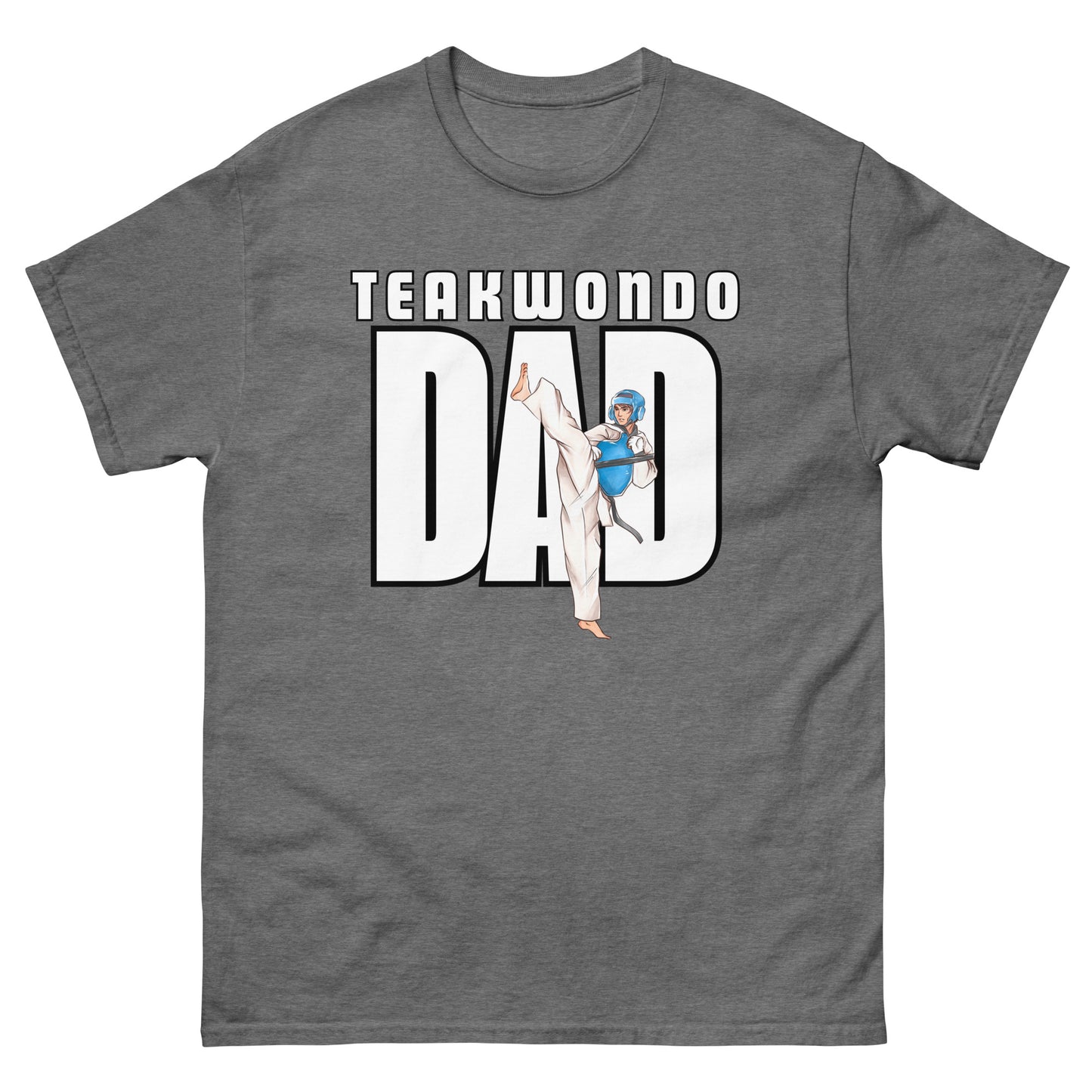 Taekwondo_Dad_unisex-classic-tee-graphite-heather