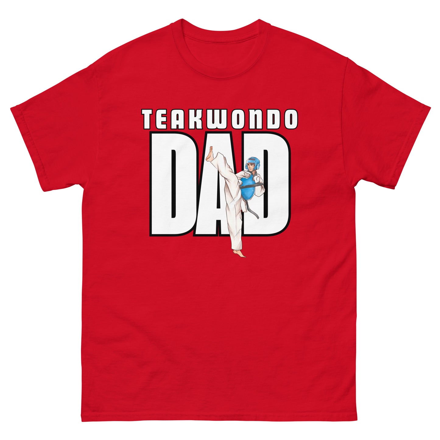 Taekwondo Dad unisex-classic-tee-red