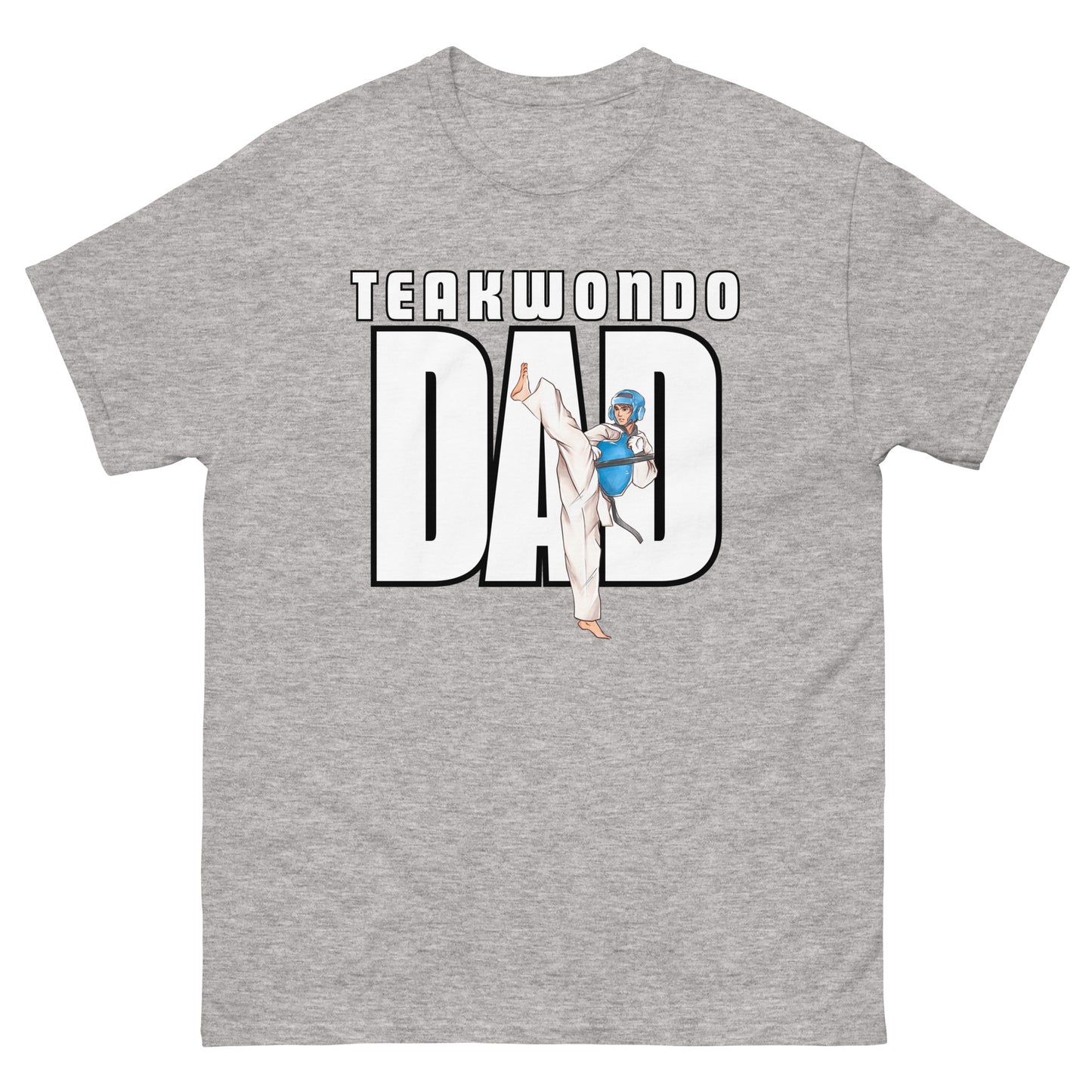 Taekwondo_Dad_unisex-classic-tee-sport-grey
