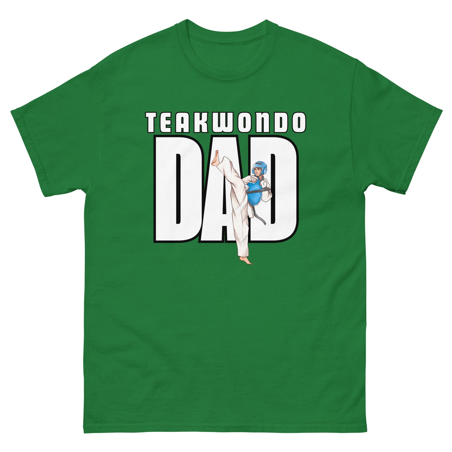 Taekwondo_Dad_unisex-classic-tee-turf-green