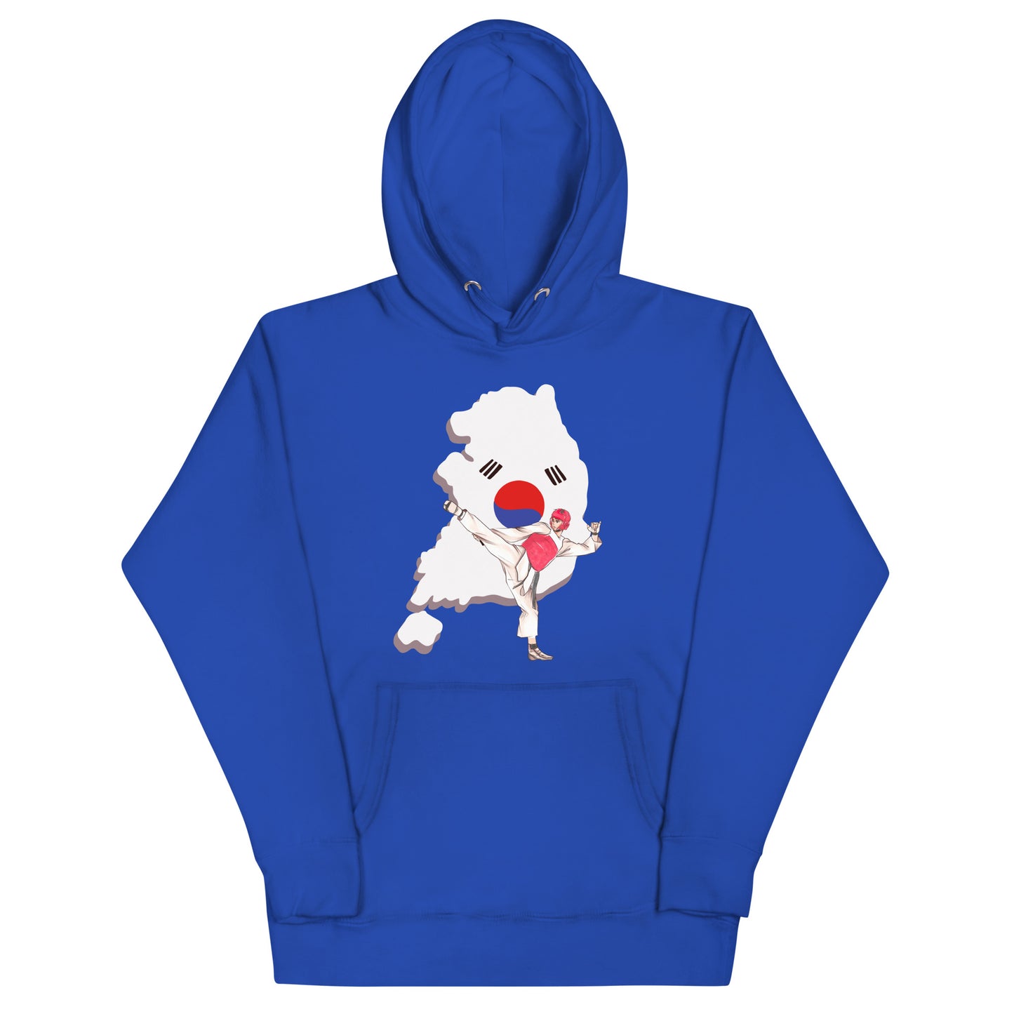 Taekwondo_Hoodie_Korean_Flag_Design_cotton-heritage-m2580-i-unisex-premium-pullover-hoodie-team-royal