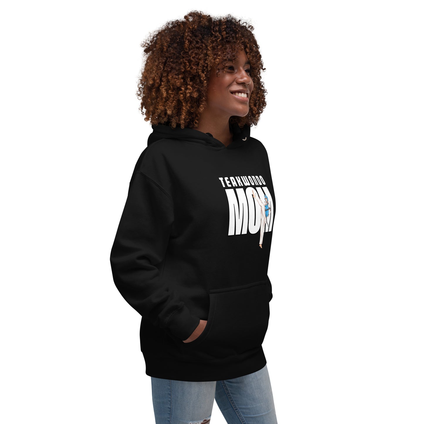 Taekwondo Mom Hoodie – Black wonman