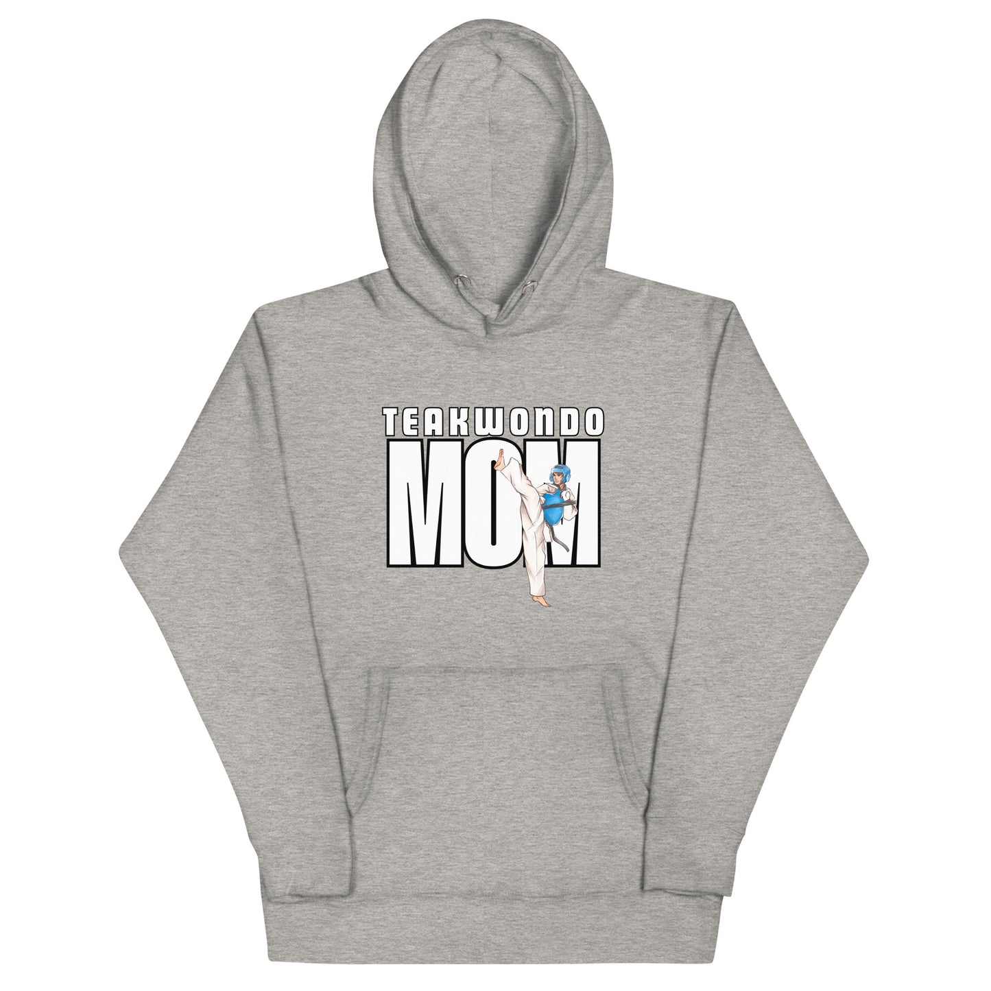 Taekwondo Mom Hoodie – Carbon Grey