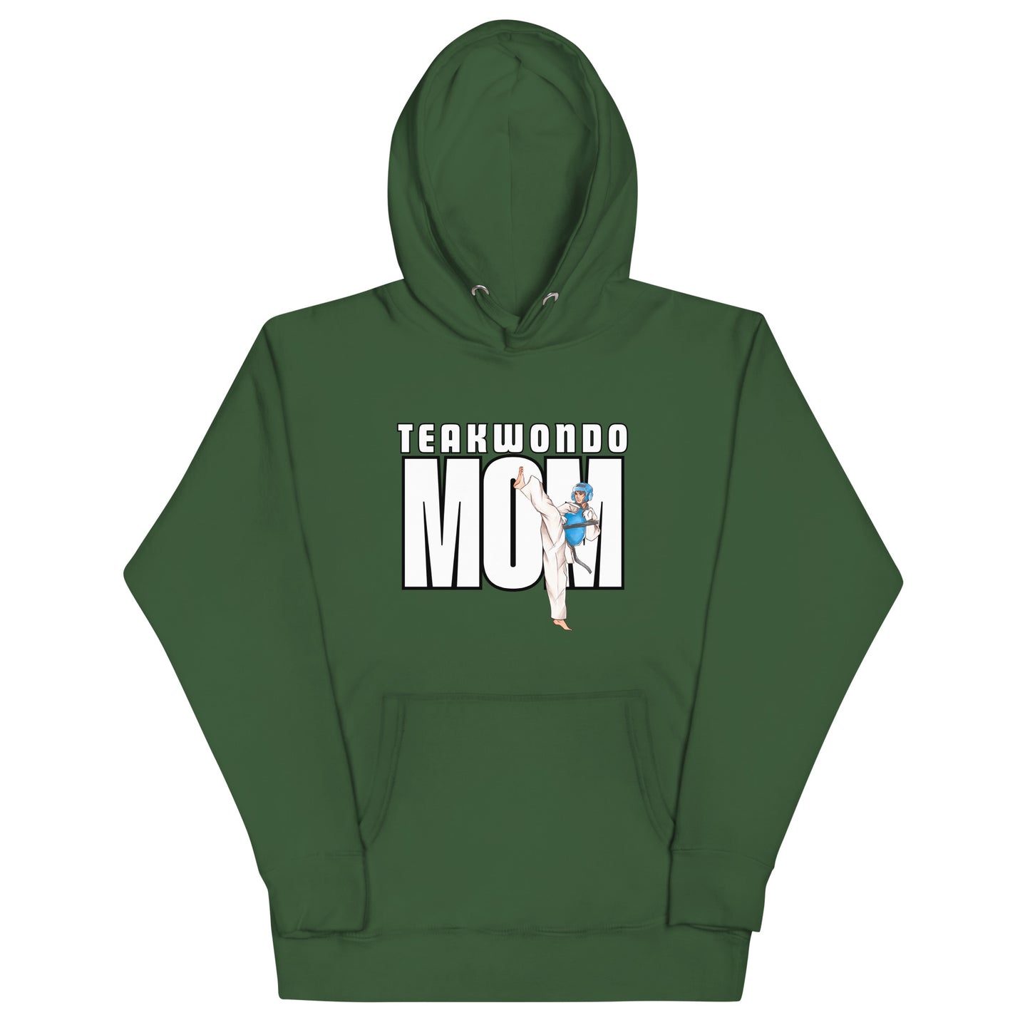 Taekwondo Mom Hoodie – Forest Green