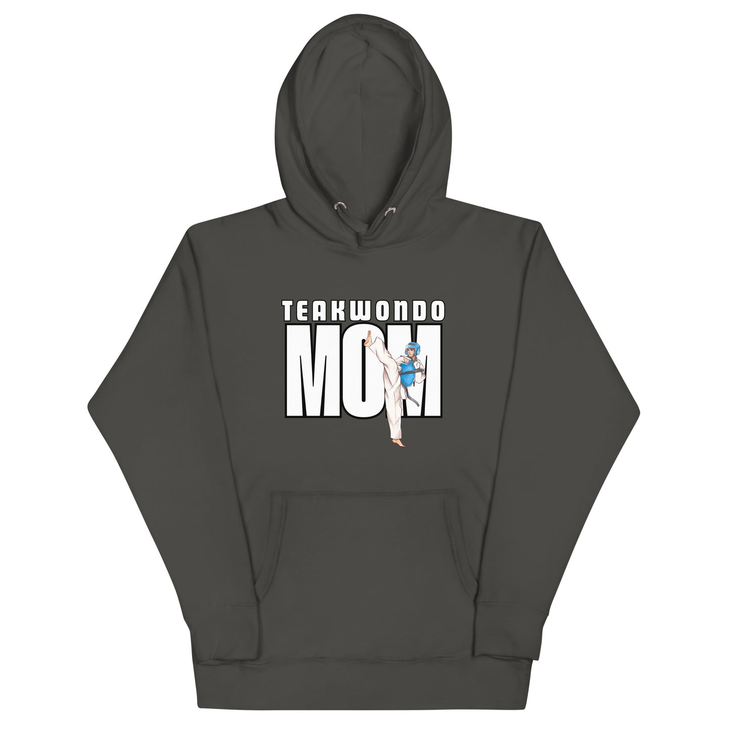 Taekwondo Mom Hoodie – Vintage Black