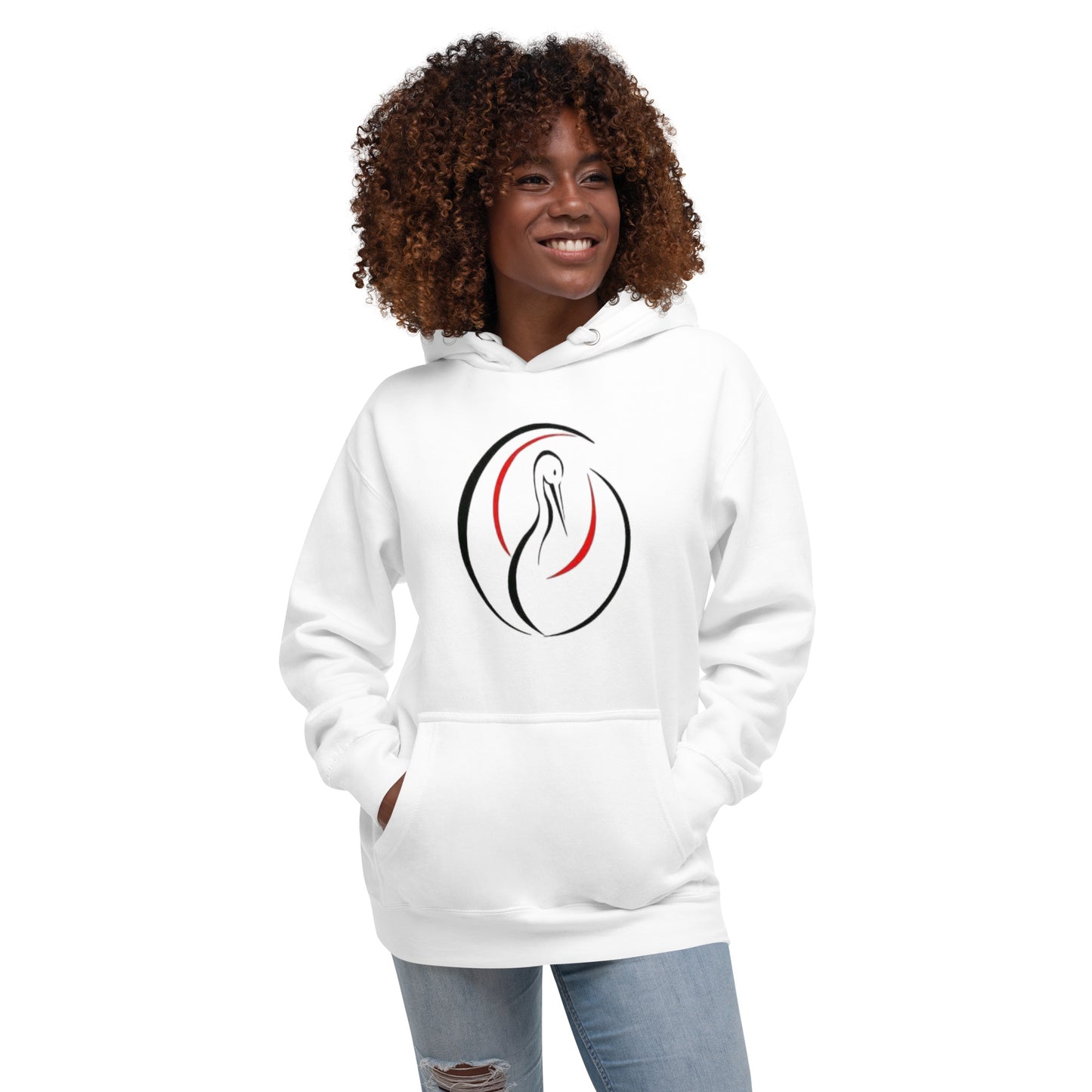 Sansei Goju-Ryu martial arts hoodie White with Japanese karate-inspired design, premium unisex fit by FitKickor.