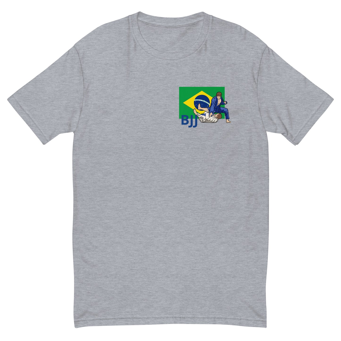 Brazilian Jiu-Jitsu with the Brazilian Flag BJJ T-Shirt GREY