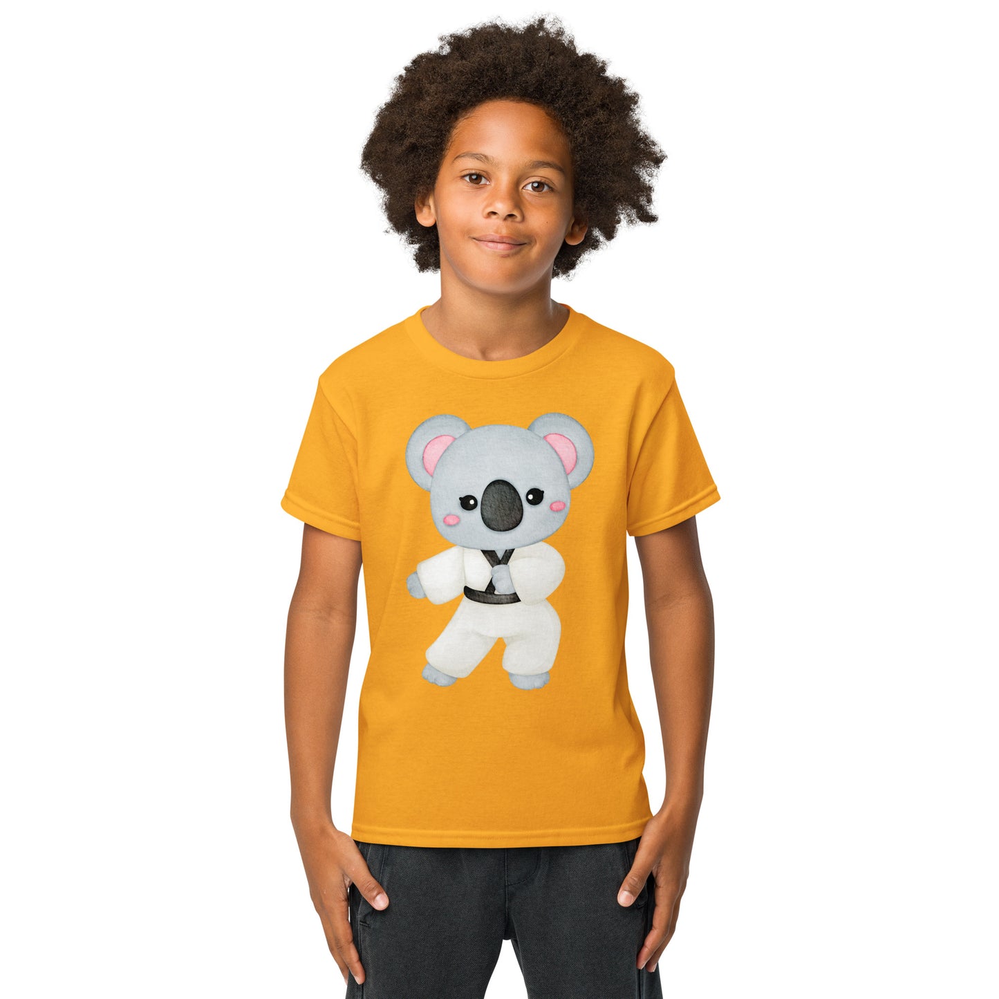 Koala Taekwondo Youth T-Shirt Gold