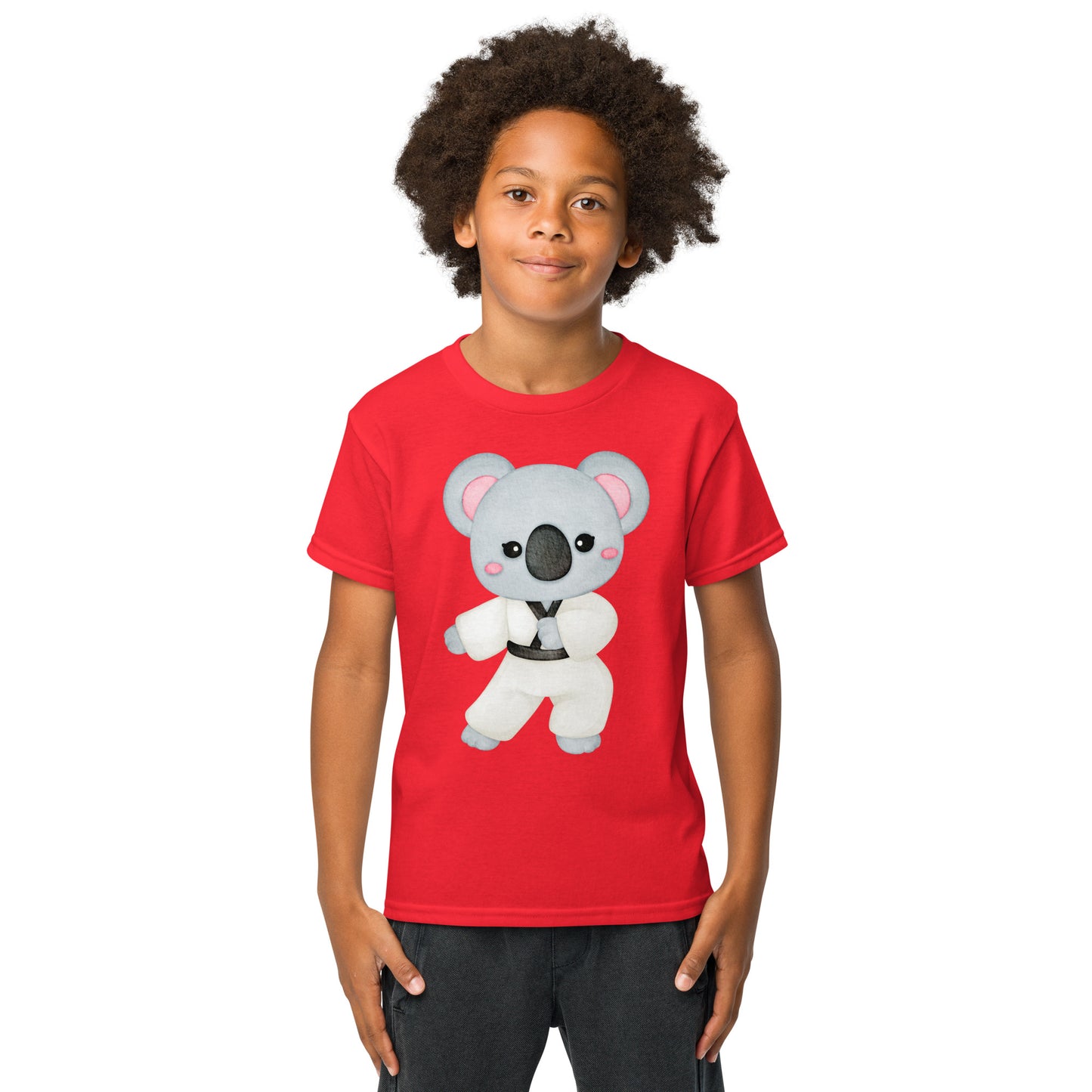 Koala Taekwondo Youth T-Shirt Red